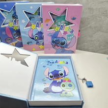 Cargar imagen en el visor de la galería, Diario Stitch en caja con candado -116737