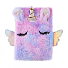 Cargar imagen en el visor de la galería, Diario Unicornio Peluche con candado - 116484
