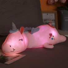 Cargar imagen en el visor de la galería, Peluche Unicornio con Luz 60cm - 117632
