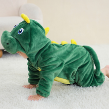 Cargar imagen en el visor de la galería, Enterizo Dinosaurio Verde bebe - 80013
