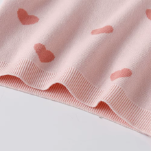 Cargar imagen en el visor de la galería, Sueter Vikita Tejido rosado con corazones - 81005
