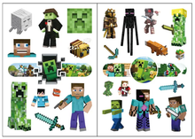 Cargar imagen en el visor de la galería, Tattos Minecraft Set de 4 hojas - 116409
