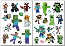 Cargar imagen en el visor de la galería, Tattos Minecraft Set de 4 hojas - 116409
