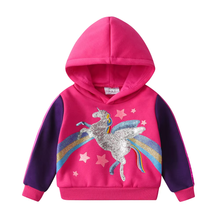 Cargar imagen en el visor de la galería, Sueter Vikita con capucha unicornio- 81006
