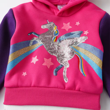 Cargar imagen en el visor de la galería, Sueter Vikita con capucha unicornio- 81006
