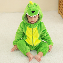 Cargar imagen en el visor de la galería, Pijama Enterizo Dinosaurio bebe - 117510
