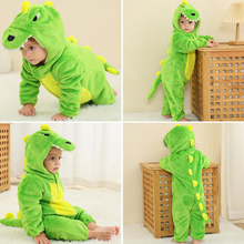 Cargar imagen en el visor de la galería, Pijama Enterizo Dinosaurio bebe - 117510
