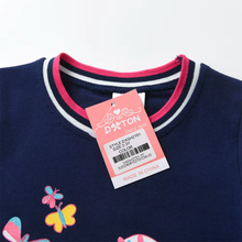 Cargar imagen en el visor de la galería, Vestido Vikita de algodón Mariposa Azul Marino - 81008
