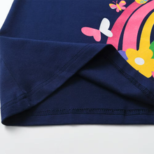 Cargar imagen en el visor de la galería, Vestido Vikita de algodón Mariposa Azul Marino - 81008
