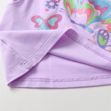 Cargar imagen en el visor de la galería, Vestido Vikita de algodón Mariposa Morado - 81008
