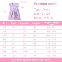Cargar imagen en el visor de la galería, Vestido Vikita de algodón Mariposa Morado - 81008
