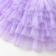 Cargar imagen en el visor de la galería, Vestido Vikita Top Blanco sin mangas Tul Morado - 81011
