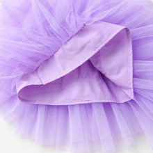 Cargar imagen en el visor de la galería, Vestido Vikita Top Blanco sin mangas Tul Morado - 81011

