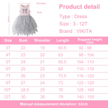 Cargar imagen en el visor de la galería, Vestido Vikita Top Lazo Plateado sin mangas Falda Tul Gris - 81015

