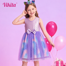 Cargar imagen en el visor de la galería, Vestido Vikita Top Sirena sin mangas Falda Tul Morada - 81017
