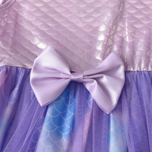 Cargar imagen en el visor de la galería, Vestido Vikita Top Sirena sin mangas Falda Tul Morada - 81017
