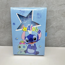Cargar imagen en el visor de la galería, Diario Stitch en caja con candado -116737
