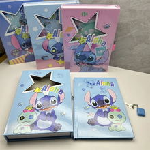 Cargar imagen en el visor de la galería, Diario Stitch en caja con candado -116737
