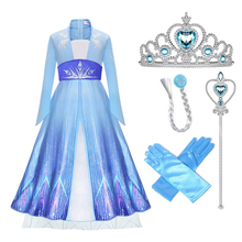 Cargar imagen en el visor de la galería, Disfraz Frozen Elsa Sencillo con Accesorios - 80029
