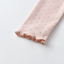 Cargar imagen en el visor de la galería, Vestido Vikita Top puntos dorados  manga larga Falda tul rosada - 81024
