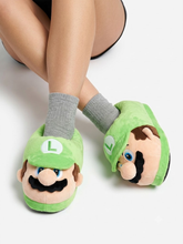 Cargar imagen en el visor de la galería, Pantuflas Mario &amp; Luigi Juvenil/Adulto - 117374
