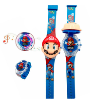 Cargar imagen en el visor de la galería, Reloj Mario con luz y sonido - 117342
