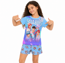 Cargar imagen en el visor de la galería, Pijama K-pop Franela y Short - 117376
