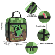 Cargar imagen en el visor de la galería, Lonchera Minecraft Termica con clip para morral - 77058
