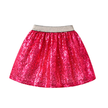 Cargar imagen en el visor de la galería, Falda Vikita Lentejuelas Fucsia - 81003
