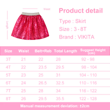 Cargar imagen en el visor de la galería, Falda Vikita Lentejuelas Fucsia - 81003
